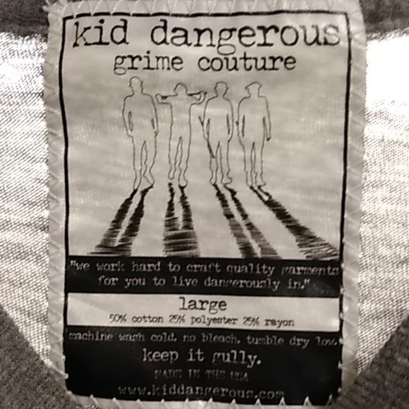 Wingman Men's Tee Shirt L Kid Dangerous - Picture 2 of 3